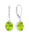 Max + Stone Maxcolor 14k 5.40 Ct. Tw. Peridot Dangle Earrings