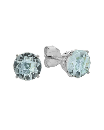 Max + Stone 10k 1.40 Ct. Tw. Aquamarine Studs In Gray