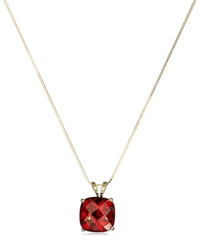 Max + Stone 14k 2.10 Ct. Tw. Garnet Pendant Necklace In Gold
