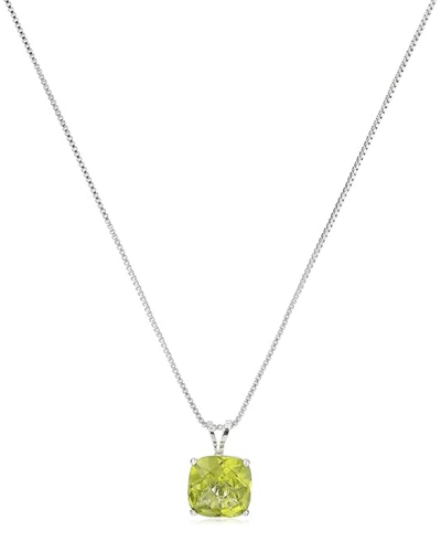 Max + Stone Silver 1.75 Ct. Tw. Peridot Pendant Necklace In Green