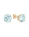 Max + Stone Maxcolor 10k 3.60 Ct. Tw. Aquamarine Studs