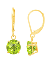 Max + Stone Maxcolor 10k 1.70 Ct. Tw. Peridot Dangle Earrings