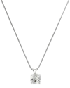 MAX + STONE MAX + STONE SILVER 2.25 CT. TW. CREATED WHITE SAPPHIRE PENDANT NECKLACE