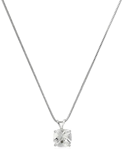 Max + Stone Silver 2.25 Ct. Tw. Created White Sapphire Pendant Necklace In Metallic