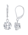 Max + Stone Maxcolor 10k 1.80 Ct. Tw. White Topaz Dangle Earrings