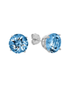 Max + Stone Maxcolor 10k 4.10 Ct. Tw. Londen Blue Topaz Studs