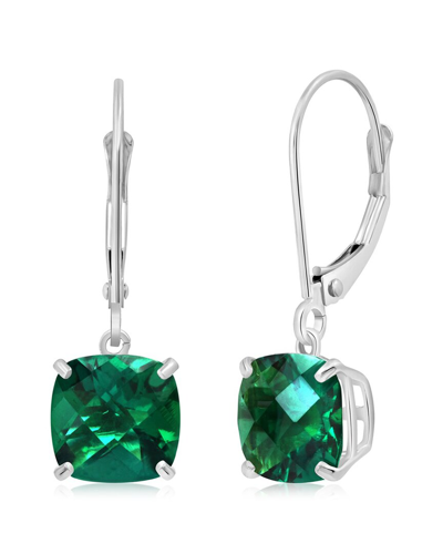 Max + Stone 10k 3.20 Ct. Tw. Created Emerald Earrings In Green