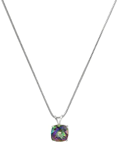 Max + Stone Silver 2.00 Ct. Tw. Mystic Topaz Pendant Necklace In Purple