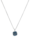 Max + Stone Maxcolor Silver 2.05 Ct. Tw. Londen Blue Topaz Pendant Necklace