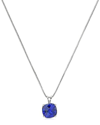 Max + Stone Maxcolor Silver 1.10 Ct. Tw. Created Blue Sapphire Pendant Necklace