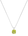 Max + Stone Maxcolor Silver 0.90 Ct. Tw. Peridot Pendant Necklace