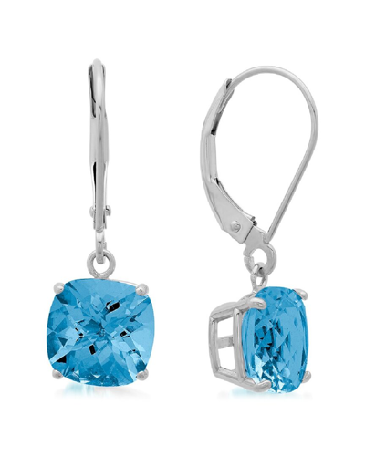 Max + Stone 10k 4.10 Ct. Tw. Londen Blue Topaz Earrings In Metallic