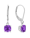 Max + Stone Maxcolor 10k 1.60 Ct. Tw. Amethyst Earrings