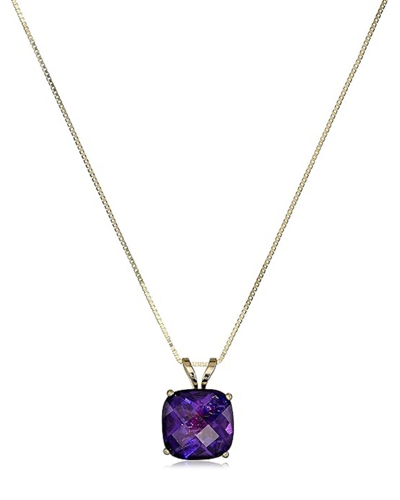 Max + Stone Maxcolor 14k 1.60 Ct. Tw. Amethyst Pendant Necklace
