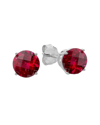 Max + Stone Maxcolor 10k 4.60 Ct. Tw. Created Ruby Studs