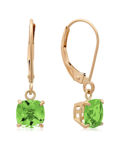 Max + Stone 10k 1.80 Ct. Tw. Peridot Earrings In Green