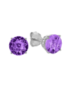 Max + Stone Maxcolor 10k 1.40 Ct. Tw. Amethyst Studs