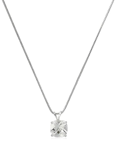 Max + Stone 14k 2.25 Ct. Tw. Created White Sapphire Pendant Necklace In Metallic