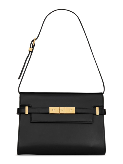 Saint Laurent Women's Manhattan Small Shoulder Bag In Black