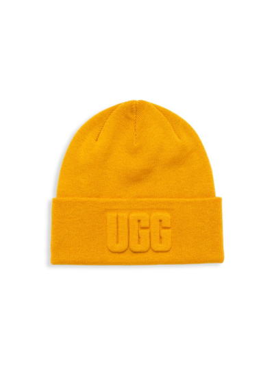 Ugg Men's 3d Logo Knit Beanie In Wheatfield