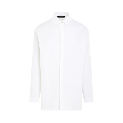 A-cold-wall* Cotton Woven Contrast Panel Shirt In White