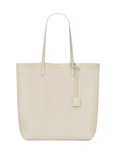 Saint Laurent Shopping Top Handle Tote Bag In Vintage White