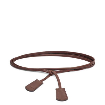 The Row Belt End B Leather Belt In Brown