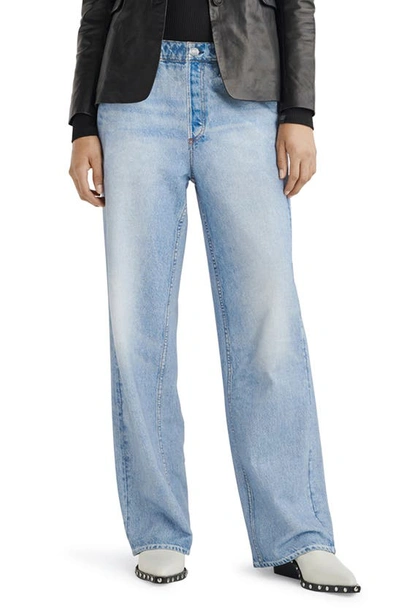 Rag & Bone Miramar High Rise Wide Leg Jeans In Noosa In Tulip