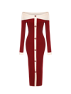 NANA JACQUELINE ANNIE KNIT DRESS (RED)
