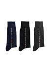 Paul Smith Pack Of 3 Grey Black Navy Vittore Socks In Mix 1