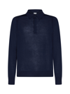 Paul Smith Merino Wool Polo Shirt With Contrasting Trim In Dk Na