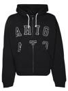 Axel Arigato Logo-lettering Hoodie In Black
