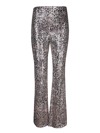 LIU •JO SEQUIN-EMBELLISHED STRAIGHT-LEG TROUSERS