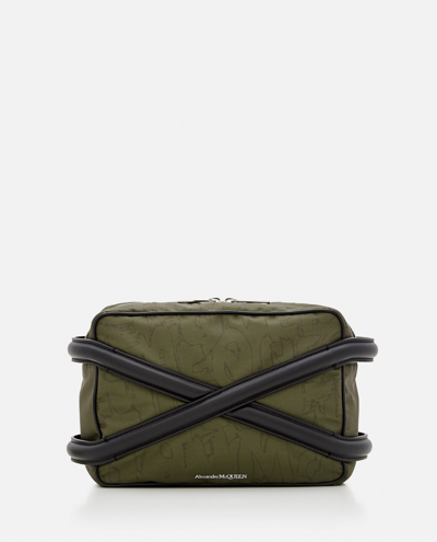 Alexander Mcqueen The Harness Quilted Camera Bag In Green