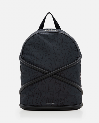 Alexander Mcqueen Harness Backpack In Black