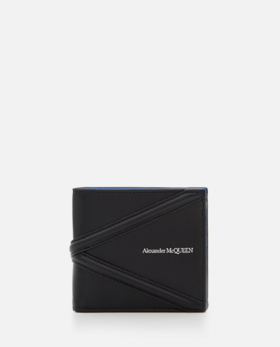 Alexander Mcqueen Bifold Leather Wallet In Black