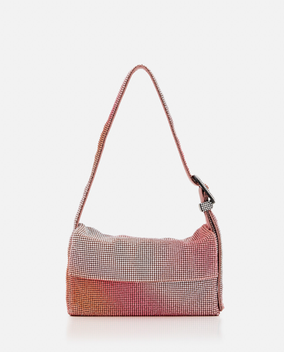 Benedetta Bruzziches Pink Adjustable Shoulder Strap Bag In Pink Multi