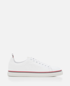 THOM BROWNE CALF LEATHER TENNIS SHOES
