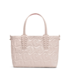 CHRISTIAN LOUBOUTIN CABATA E/W MINI BEIGE LEATHER TOTE BAG