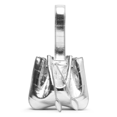 Alaïa Rose Marie Silver Bracelet Bag In Metallic