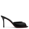 CHRISTIAN LOUBOUTIN ME DOLLY 85 BLACK LEATHER MULES