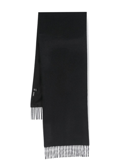 Tom Ford Fringed Cashmere Scarf In Blue