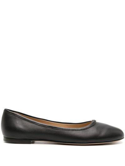 Chloé Black Marcie Leather Ballerina Shoes