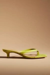 By Anthropologie Thong Kitten Heels In Green