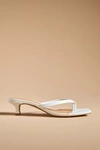 By Anthropologie Thong Kitten Heels In White