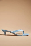 By Anthropologie Thong Kitten Heels In Blue