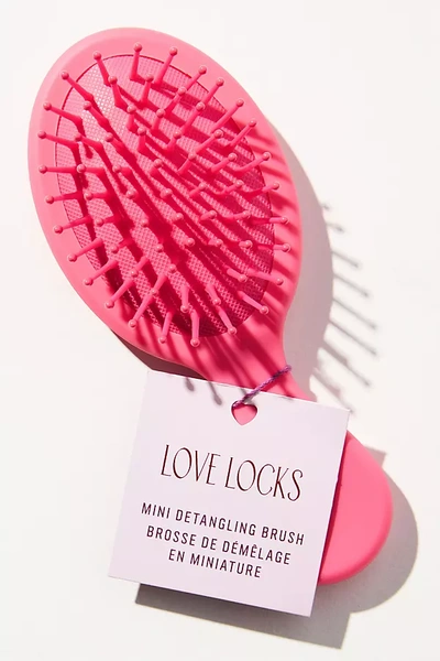 Anthropologie Love Locks Mini Detangling Hair Brush In Pink