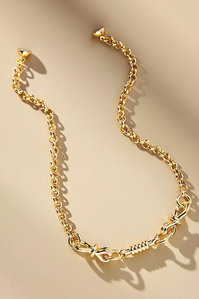 Luv Aj Horsebit Necklace In Gold