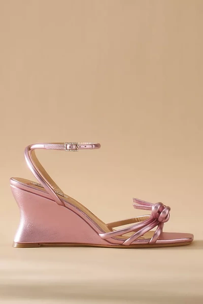 Badgley Mischka Lucian Wedge Heels In Pink