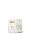 Pehr Pint-size Canvas Basket In White